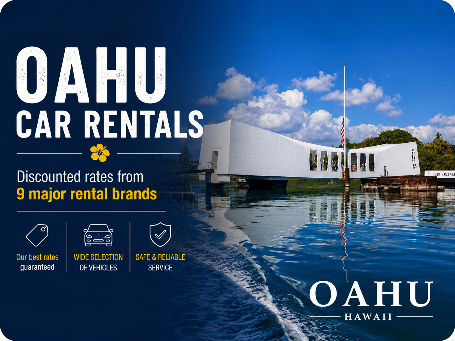 Oahu Car Rentals — Discounted rates from 9 major rental brands